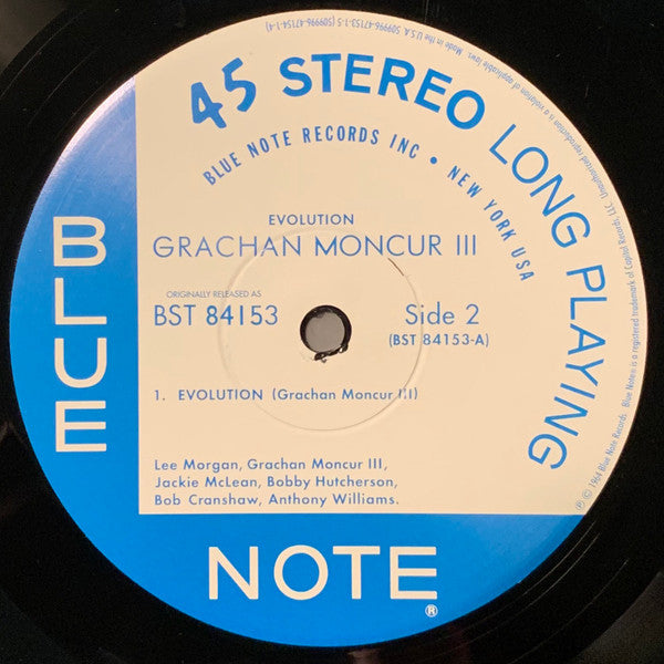 Grachan Moncur III - Evolution (2xVinyl, LP, 45 RPM, Album, Limited Edition, Numbered, Reissue, Remastered, Stereo) Very Good Plus (VG+) / Near Mint (NM or M-)