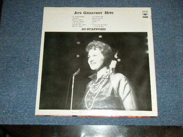Jo Stafford - Jo's Greatest Hits (Vinyl, LP, Compilation) Very Good (VG) / Good Plus (G+)