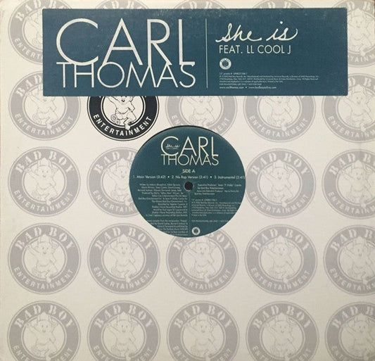 Carl Thomas - She Is (Vinyl, 12", Promo) Very Good Plus (VG+) / Very Good Plus (VG+)