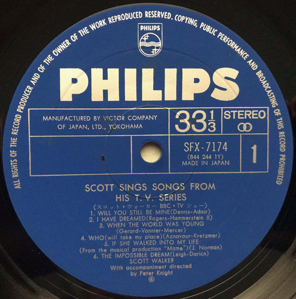 Scott Walker - Scott (Scott Walker Sings Songs From His T.V. Series...