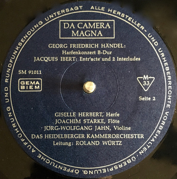 Giselle Herbert - Harfenmusik (Vinyl, LP, Stereo) Very Good Plus (VG+) / Very Good (VG)