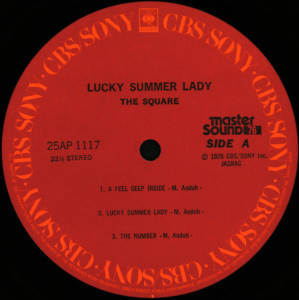 T-Square - Lucky Summer Lady (Vinyl, LP, Album, Stereo) Very Good Plus (VG+) / Very Good (VG)