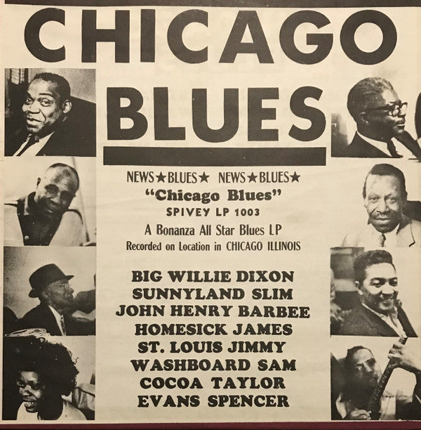 Various - Chicago Blues (Vinyl, LP, Mono) Very Good Plus (VG+) / Very Good (VG)