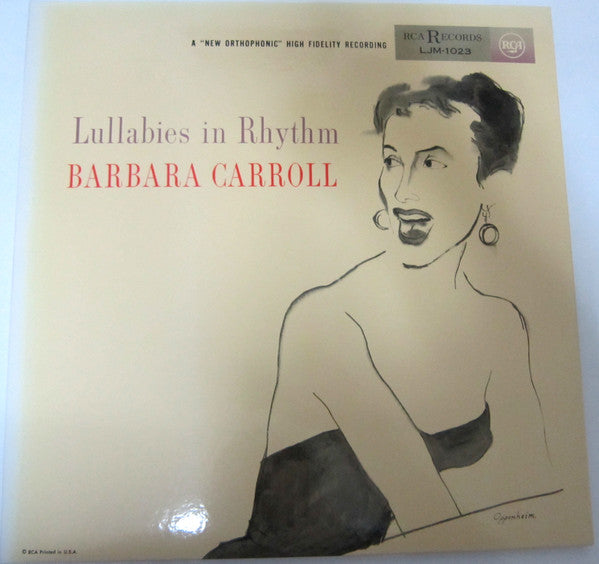 Barbara Carroll - Lullabies In Rhythm (Vinyl, LP, Reissue, Mono) Very Good Plus (VG+) / Very Good Plus (VG+)