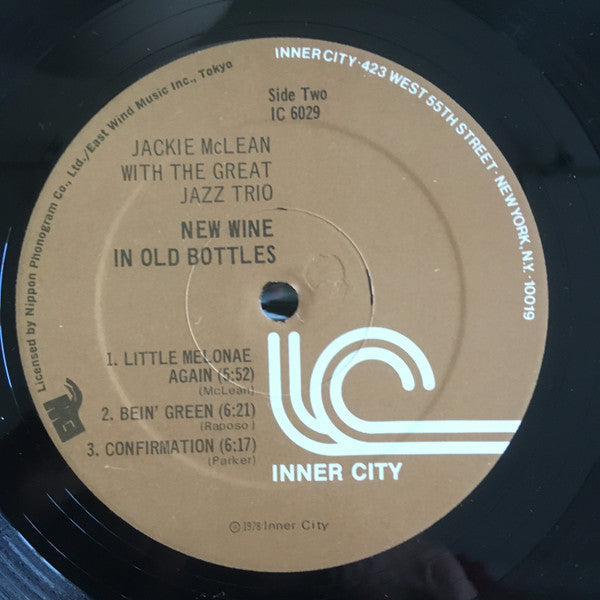 Jackie McLean - New Wine In Old Bottles (Vinyl, LP, Album) Very Good (VG) / Good Plus (G+)