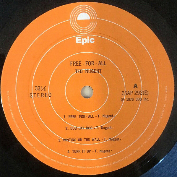 Ted Nugent - Free-For-All (Vinyl, LP, Album, Stereo)