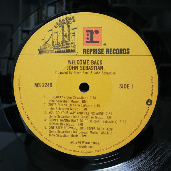 John Sebastian - Welcome Back (Vinyl, LP, Album, Stereo)