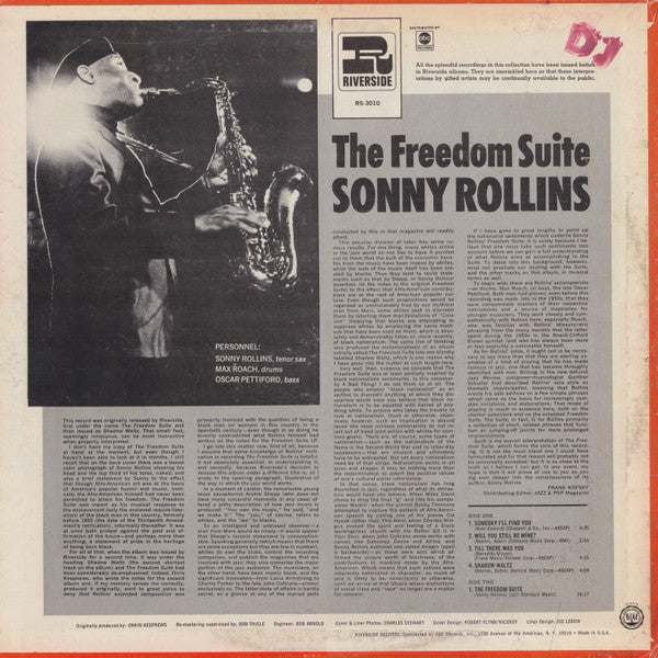 Sonny Rollins - The Freedom Suite (Vinyl, LP, Album, Stereo, Reissu...