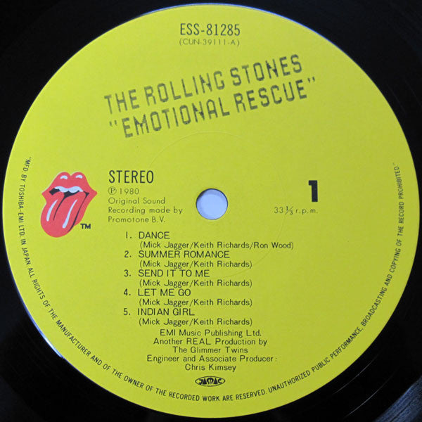 The Rolling Stones - Emotional Rescue (Vinyl, LP, Album)