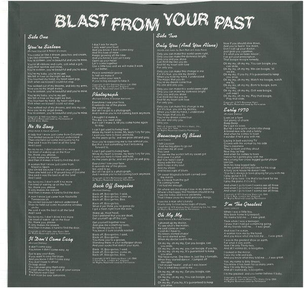 Ringo Starr - Blast From Your Past (Vinyl, LP, Compilation)