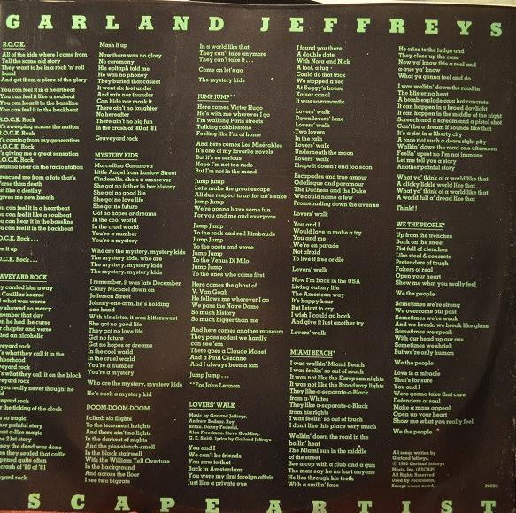 Garland Jeffreys - Escape Artist (Vinyl, Vinyl, LP, Album, Stereo, 7", 33 ⅓ RPM, EP, Promo, Stereo) Very Good Plus (VG+) / Very Good Plus (VG+)