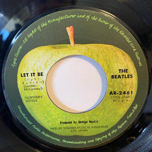 The Beatles - Let It Be (Vinyl, 7", 45 RPM, Single) Good Plus (G+) / Very Good (VG)