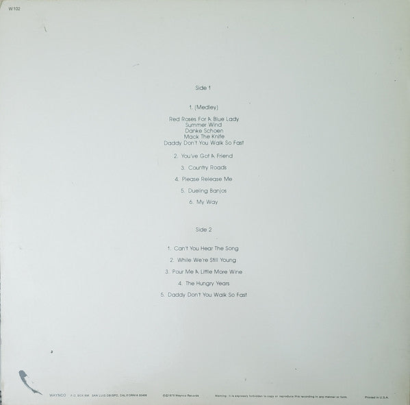 Wayne Newton - The Midnight Idol (LP) - Good Plus (G+) / Very Good (VG)