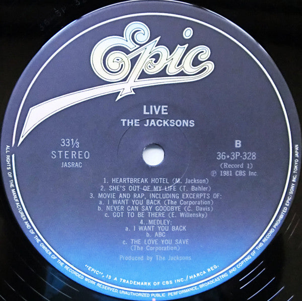 The Jacksons - Live　ザ・ベスト・ライブ (Vinyl, LP, Album)