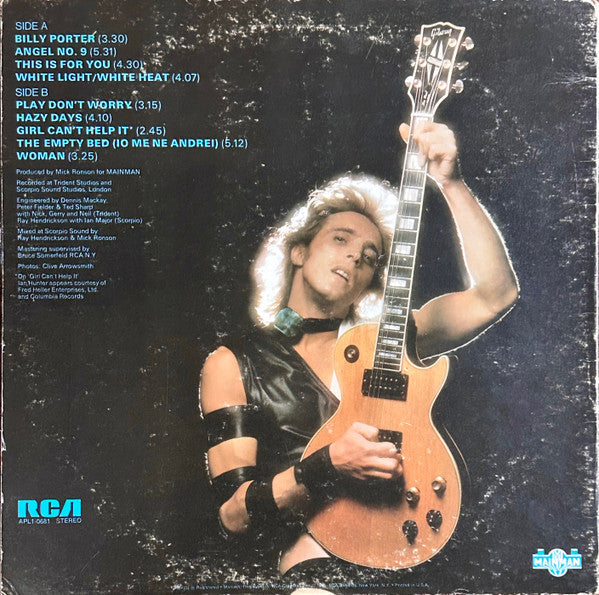 Mick Ronson - Play Don't Worry (Vinyl, LP, Album, Stereo) Very Good (VG) / Very Good (VG)