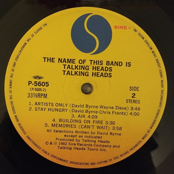 Talking Heads - The Name Of This Band Is Talking Heads (Vinyl, LP, ...