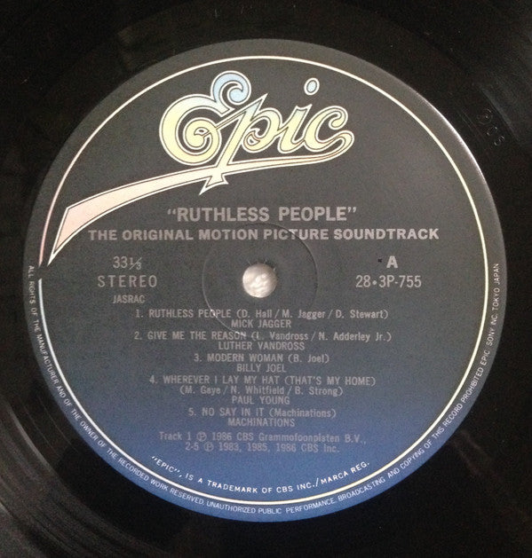Various - Ruthless People (The Original Motion Picture Soundtrack) ...