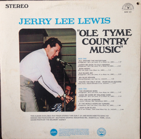 Jerry Lee Lewis - Ole Tyme Country Music (Vinyl, LP, Album, Stereo) Very Good Plus (VG+) / Very Good Plus (VG+)
