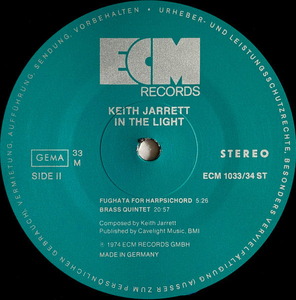Keith Jarrett - In The Light (2xVinyl, LP, Album) Very Good Plus (VG+) / Very Good (VG)