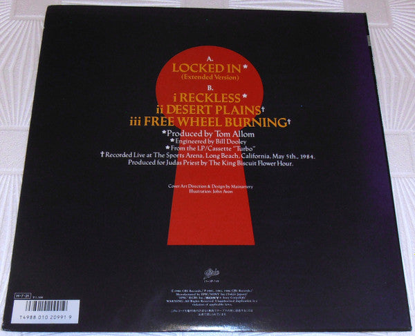 Judas Priest - Locked In (Vinyl, 12", 45 RPM) Very Good Plus (VG+) / Very Good Plus (VG+)