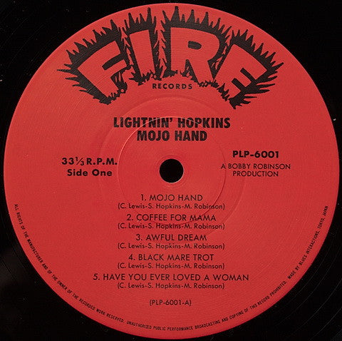 Lightnin' Hopkins - Mojo Hand (Vinyl, LP, Album, Reissue, Mono) Near Mint (NM or M-) / Very Good Plus (VG+)