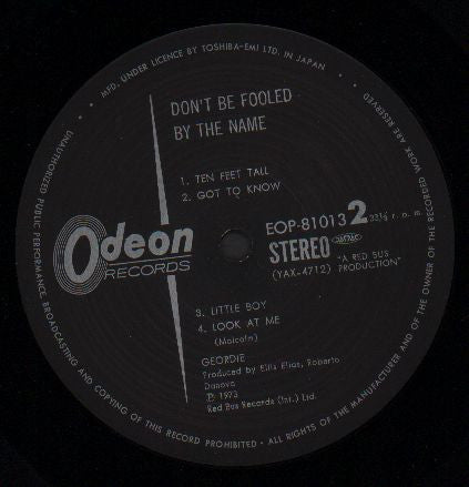 Geordie - Don't Be Fooled By The Name - ジョーディー2 (Vinyl, LP, Album)