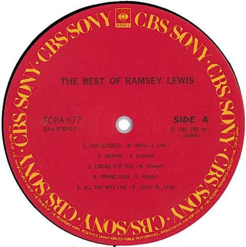 Ramsey Lewis - The Best Of Ramsey Lewis (Vinyl, LP, Compilation) Very Good Plus (VG+) / Very Good (VG)