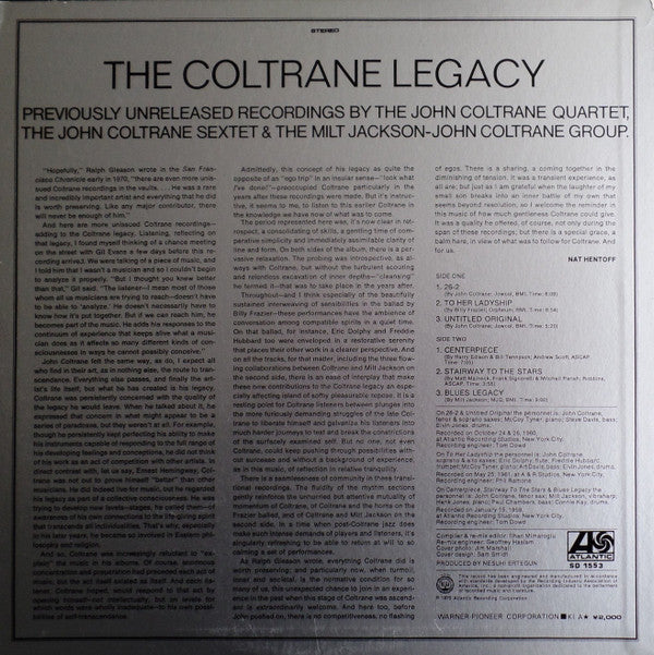 John Coltrane - The Coltrane Legacy (Vinyl, LP, Compilation, Reissu...