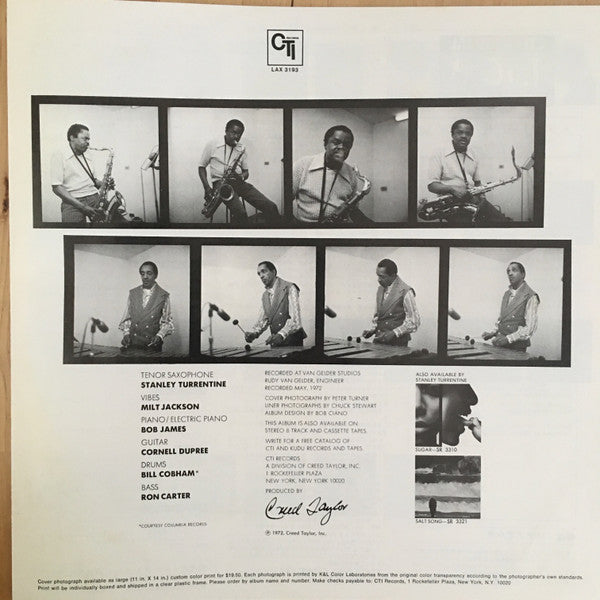 Stanley Turrentine - Cherry (Vinyl, LP, Album, Limited Edition, Reissue, Stereo) Very Good Plus (VG+) / Very Good Plus (VG+)
