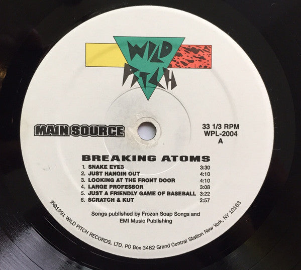 Main Source - Breaking Atoms (Vinyl, LP, Album, Reissue) Very Good (VG) / Near Mint (NM or M-)
