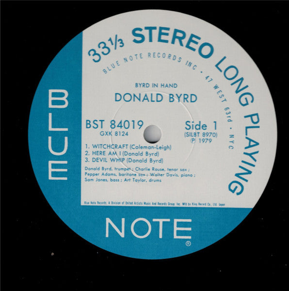Donald Byrd - Byrd In Hand (Vinyl, LP, Album, Stereo, Reissue) Near Mint (NM or M-) / Very Good (VG)