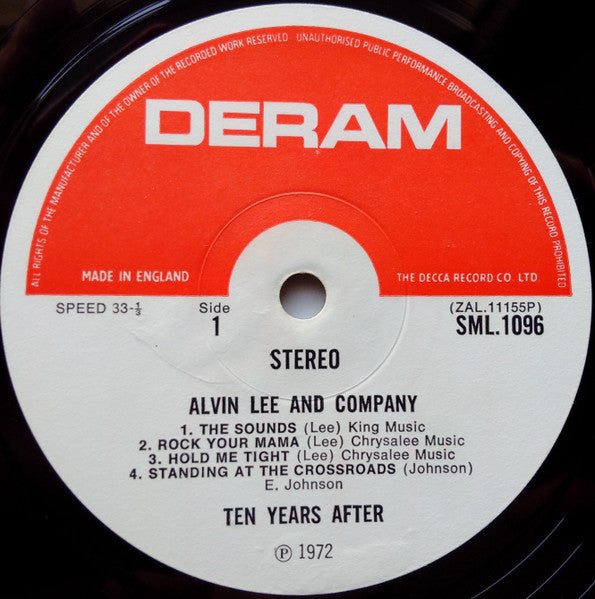Ten Years After - Alvin Lee & Company (Vinyl, LP, Album) Good Plus (G+) / Good Plus (G+)