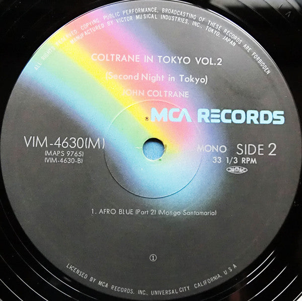 John Coltrane - Coltrane In Tokyo Vol. 2 (2xVinyl, LP, Album, Mono) Very Good (VG) / Good Plus (G+)