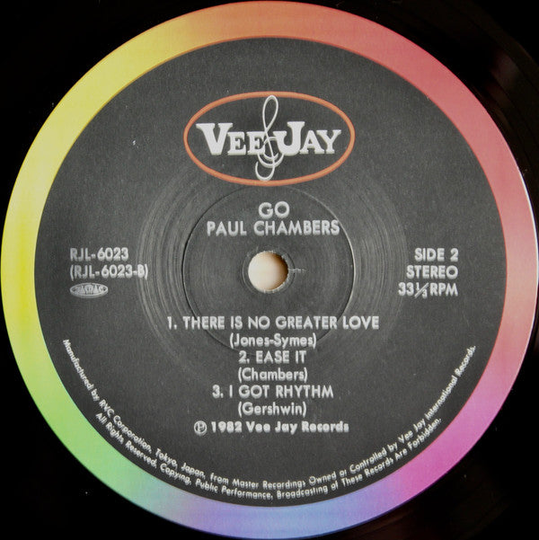 Paul Chambers (3) - Go (Vinyl, LP, Album, Reissue, Stereo) Very Good (VG) / Very Good (VG)
