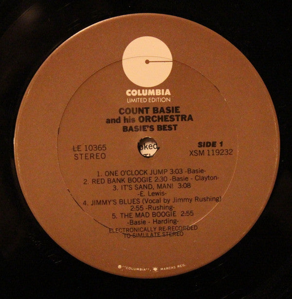 Count Basie Orchestra - Basie's Best! A Collection Of Immortal Performances (Vinyl, LP, Compilation, Reissue) Very Good Plus (VG+) / Good Plus (G+)