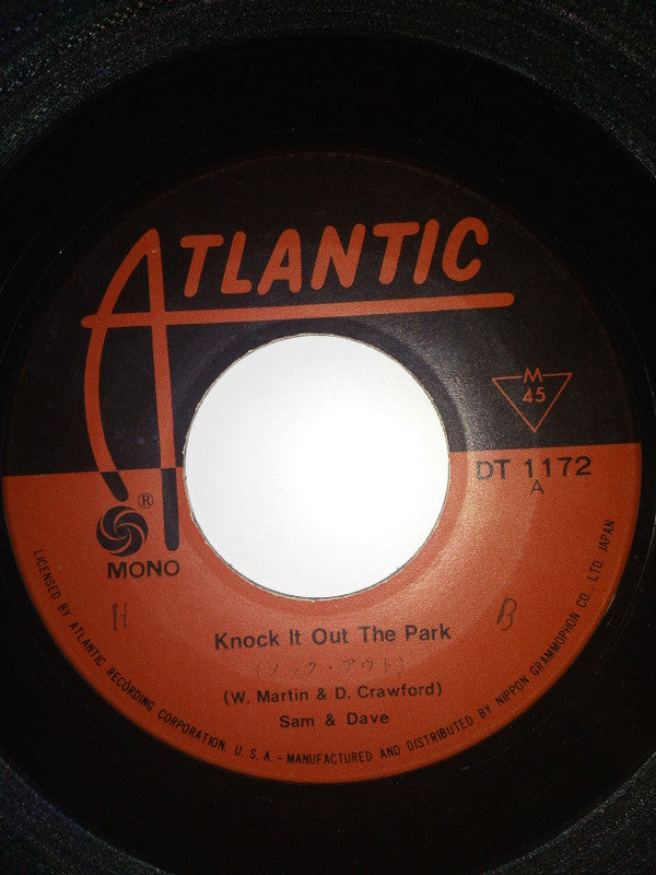 Sam & Dave - Knock It Out The Park (Vinyl, 7", 45 RPM, Single, Mono) Very Good (VG) / Very Good (VG)