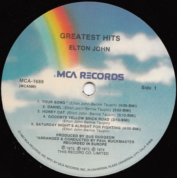 Elton John - Greatest Hits (Vinyl, LP, Compilation, Reissue) Good Plus (G+) / Good Plus (G+)