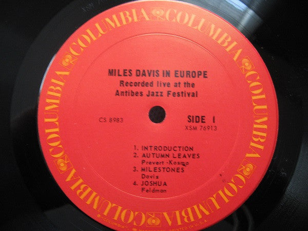 Miles Davis - Miles Davis In Europe (Vinyl, LP, Album, Reissue, Stereo) Good Plus (G+) / Very Good (VG)