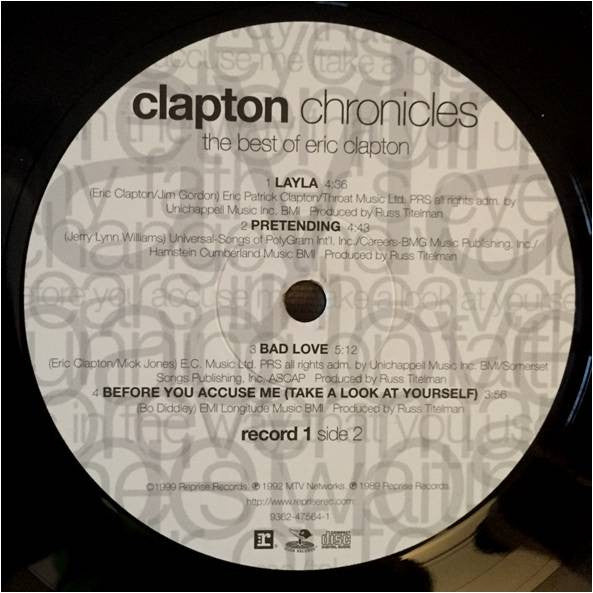 Eric Clapton - Clapton Chronicles - The Best Of Eric Clapton (2xVinyl, LP, Compilation) Very Good Plus (VG+) / Near Mint (NM or M-)