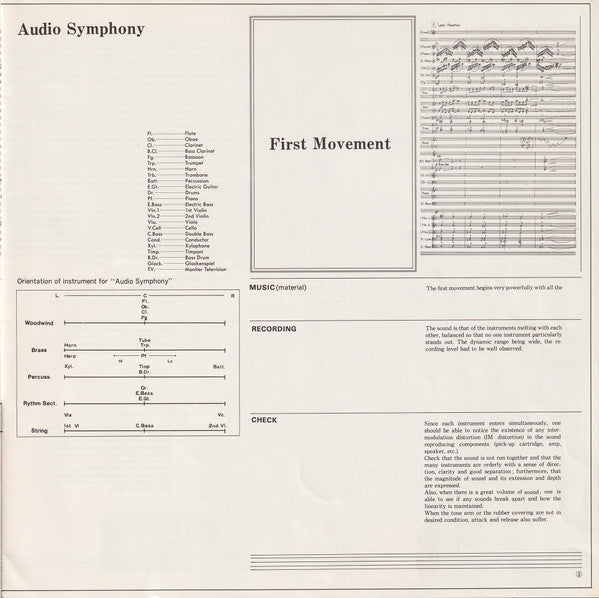 Kouichi Sugiyama - Audio Symphony (Check Up Your Sounds Vol.1) (Vinyl, LP, Album) Very Good Plus (VG+) / Good Plus (G+)