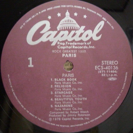 Paris (19) - Paris (Vinyl, LP, Album, Reissue, Stereo)