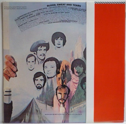 Blood, Sweat And Tears - Blood, Sweat And Tears (Vinyl, LP, Album, Reissue, Stereo) Very Good Plus (VG+) / Very Good (VG)