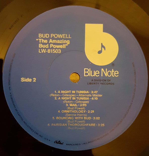 Bud Powell - The Amazing Bud Powell, Volume 1 (Vinyl, LP, Album, Stereo, Reissue, Remastered) Very Good Plus (VG+) / Very Good Plus (VG+)