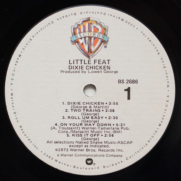 Little Feat - Dixie Chicken (Vinyl, LP, Album, Reissue) Very Good (VG) / Good Plus (G+)