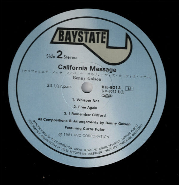 Benny Golson - California Message (Vinyl, LP, Album)