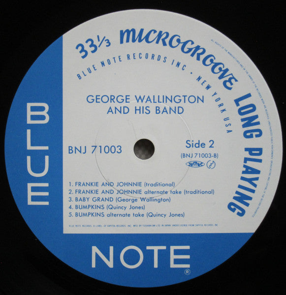 George Wallington And His Band - George Wallington Showcase (Vinyl, LP, Album, Reissue, Mono) Very Good Plus (VG+) / Very Good (VG)