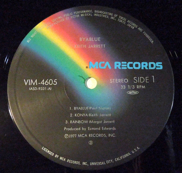 Keith Jarrett - Byablue (Vinyl, LP, Album) Very Good (VG) / Very Good (VG)
