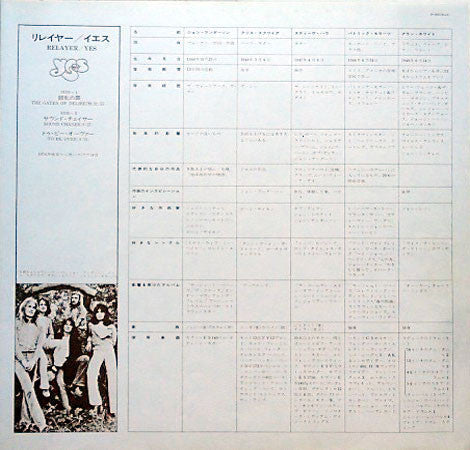 Yes - Relayer (Vinyl, LP, Album, Stereo) Very Good Plus (VG+) / Very Good (VG)