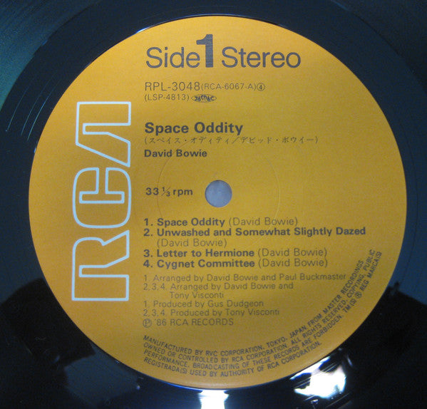 David Bowie - Space Oddity (Vinyl, LP, Album, Reissue) Near Mint (NM or M-) / Very Good Plus (VG+)