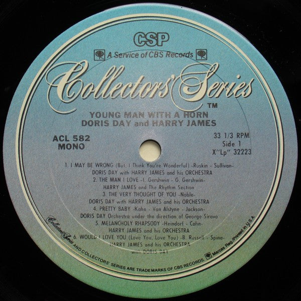 Doris Day - Young Man With A Horn (Vinyl, LP, Album, Reissue, Mono) Very Good (VG) / Very Good (VG)